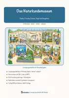 Vorschau - Stationenlernen - Das Naturkundemuseum – Lesespurgeschichte mit Rätselaufgaben (Klasse 5) - Seite 1
