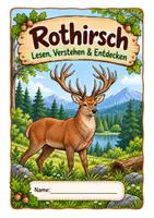 Vorschau - Arbeitsblätter - Rothirsch – Lesepaket mit Sachtexten, Fragen & Lösungen - Seite 1