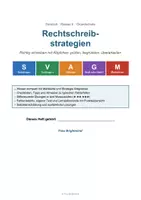 Vorschau - Arbeitsblätter - Rechtschreibstrategien Schwingen, Verlängern, Ableiten, Merkwörter Übungen, Test und Lösungen Klasse 4 - Seite 1