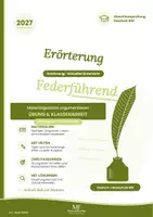 Vorschau - Arbeitsblätter - Virtueller Unterricht? – Erörterung: Übung & Klassenarbeit mit Lösungen | Abschlussprüfung 2027 RS BW - Deckblatt