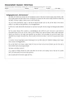 Vorschau - Arbeitsblätter - „Die Küchenuhr“ (Borchert) – Klassenarbeit Prosa: Text abgedruckt, mit Lösungen | Abschlussprüfung 2027 RS BW - Seite 1