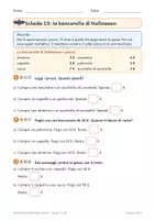 anteprima - Esercizi - Matematica Halloween gratis: la bancarella, classe 2ª e 3ª - Pagina 1