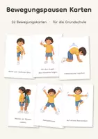 Vorschau - Bildkarten - Bewegungspausen Karten - 32 Bewegungskarten für Konzentration, Morgenkreis und Zwischendurch - Deckblatt