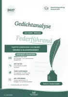 Vorschau - Arbeitsblätter - „Weltende“ (van Hoddis) – Gedichtanalyse: Übung & Klassenarbeit mit Lösungen | Abschlussprüfung 2027 RS BW - Deckblatt