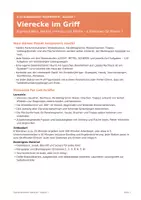 Vorschau - Stationenlernen - Stationenarbeit Vierecke Klasse 7 – Winkel, Umfang, Fläche, differenziert mit Lösungen & Selbsteinschätzung - Deckblatt