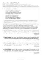 Vorschau - Arbeitsblätter - Klassenarbeit Deutsch: Hebbel „Herbstbild" – Gedicht analysieren mit Lösungen | Klasse 9/10 RS BW - Seite 1