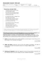 Vorschau - Arbeitsblätter - Klassenarbeit Deutsch: Storm „Die Stadt" – Gedicht analysieren mit Lösungen | Klasse 9/10 RS BW - Seite 1