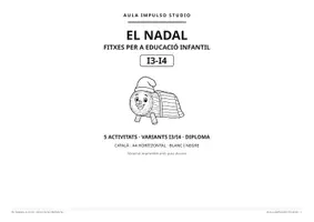 Vista previa - Hojas de trabajo - El Nadal I3-I4 | Fitxes d'hivern en català - Portada