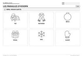 Vista previa - Hojas de trabajo - El Nadal I3-I4 | Fitxes d'hivern en català - página 2
