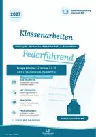 Vorschau - Arbeitsblätter - Klassenarbeit Deutsch: Huch „Wo hast du all die Schönheit hergenommen" – Gedicht analysieren mit Lösungen | Klasse 9/10 RS BW - Deckblatt