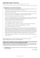 Vorschau - Arbeitsblätter - Klassenarbeit Deutsch: Borchert „Vorbei vorbei" – Kurzgeschichte analysieren mit Lösungen | Klasse 9/10 RS BW - Seite 2