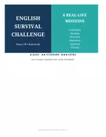 Vorschau - Arbeitsblätter - English Survival Challenge - Deckblatt