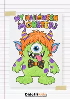 anteprima - Materiale di supporto/inclusione - My halloween monster - lavoretto inglese - Pagina 2