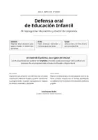Vista previa - Unidades / Secuencias / Situaciones de Aprendizaje - Defensa oral de E I: 24 preguntas de práctica y matriz de respuesta - Portada