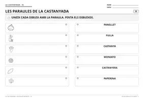 Vista previa - Hojas de trabajo - La Castanyada I5 | Fitxes de llengua i matemàtiques - página 2