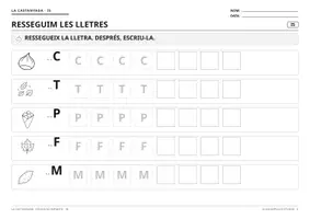 Vista previa - Hojas de trabajo - La Castanyada I5 | Fitxes de llengua i matemàtiques - página 3