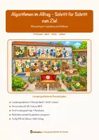 Vorschau - Arbeitsblätter - Algorithmen im Alltag – Schritt für Schritt zum Ziel – Lesespurgeschichte mit Rätselaufgaben (Klasse 5) - Seite 1