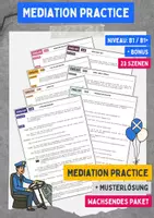 Vorschau - Unterrichtsreihen - Mediation Practice / Sprachmittlung / Kommunikationsprüfung Englisch (wachsendes Paket) - Deckblatt