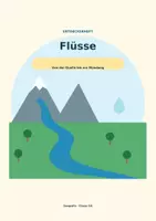 Vorschau - Arbeitsblätter - Alles über Flüsse | Geographie Arbeitsheft - Deckblatt
