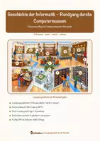 Vorschau - Arbeitsblätter - Geschichte der Informatik – Rundgang durchs Computermuseum – Lesespurgeschichte mit Rätselaufgaben (Klasse 8) - Seite 1