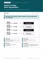 Vorschau - Arbeitsblätter - Künstliche Intelligenz kostenlos: Mini-Spamfilter ohne PC - Deckblatt