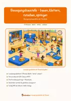 Vorschau - Arbeitsblätter - Bewegungsbaustelle – bauen, klettern, rutschen, springen – Lesespurgeschichte mit Rätselaufgaben (Klasse 1) - Seite 1