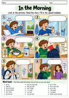 Vorschau - Arbeitsblätter - Picture Stories with Speech Bubbles - Seite 2