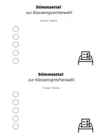 Vorschau - Anderer Materialtyp - Stimmzettel zur Klassensprecherwahl - Seite 3