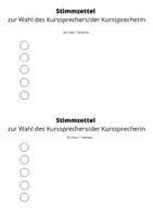 Vorschau - Anderer Materialtyp - Stimmzettel zur Kurssprecherwahl - Seite 2