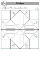 Vorschau - Arbeitsblätter - Zahlen bis 12 Englisch | Numbers 1–12 | Spiel Himmel und Hölle - Seite 3