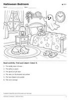 Vorschau - Arbeitsblätter - Halloween Read and Colour | 10 Bildwelten | Englisch Klasse 3–5 - Seite 3