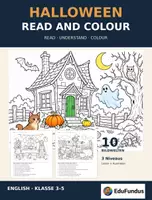 Vorschau - Arbeitsblätter - Halloween Read and Colour | 10 Bildwelten | Englisch Klasse 3–5 - Deckblatt