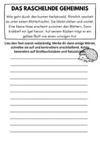 Vorschau - Arbeitsblätter - Abschreiben Herbst, Schreibübung - Deckblatt