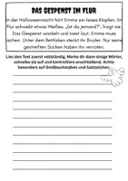 Vorschau - Arbeitsblätter - Schreiben Halloween (1), Abschreibübungend - Deckblatt