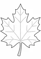 Vorschau - Mal- und Bastelvorlagen - Herbstblätter prickeln - Ahorn, Eiche uvm. - Seite 1