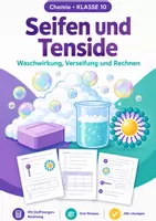 Vorschau - Arbeitsblätter - Seifen und Tenside Chemie Klasse 10 - Deckblatt