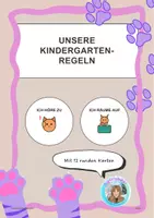 Vorschau - Fördermaterial/Inklusion - Meine Regeln für den Kindergarten - Katzen - Deckblatt
