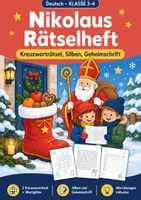Vorschau - Arbeitsblätter - Nikolaus Rätselheft Klasse 3-4 – Deutsch - Deckblatt