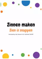 Voorbeeld - zinnen bouwen - aangepast naar TALENT - Voorblad