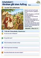 Vorschau - Arbeitsblätter - Rebekka hilft am Brunnen | Religion Klasse 3 Arbeitsblätter | Evangelische Religionslehre | 10 Arbeitsblätter als PDF - Seite 1