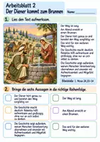 Vorschau - Arbeitsblätter - Rebekka hilft am Brunnen | Religion Klasse 3 Arbeitsblätter | Evangelische Religionslehre | 10 Arbeitsblätter als PDF - Seite 2