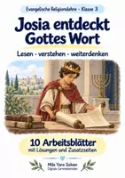 Vorschau - Arbeitsblätter - Josia entdeckt Gottes Wort | Religion Klasse 3 Arbeitsblätter | Evangelische Religionslehre | 10 Arbeitsblätter als PDF - Deckblatt