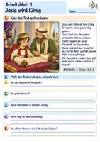 Vorschau - Arbeitsblätter - Josia entdeckt Gottes Wort | Religion Klasse 3 Arbeitsblätter | Evangelische Religionslehre | 10 Arbeitsblätter als PDF - Seite 1