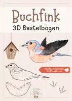 Vorschau - Mal- und Bastelvorlagen - Buchfink 3D Bastelbogen - Heimische Singvögel - Deckblatt