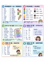Vista previa - Hojas de trabajo - VERB TO BE, NUMBERS, DAYS, COLORS - EXERCISES - página 3