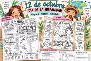 Vista previa - Fichas informativas / Documentos de lectura - PACK Día de la Hispanidad. 12 de octubre - Portada