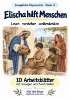 Vorschau - Arbeitsblätter - Elischa hilft Menschen | Religion Klasse 3 Arbeitsblätter | Evangelische Religionslehre | 10 Arbeitsblätter als PDF - Deckblatt