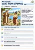 Vorschau - Arbeitsblätter - Elischa hilft Menschen | Religion Klasse 3 Arbeitsblätter | Evangelische Religionslehre | 10 Arbeitsblätter als PDF - Seite 1
