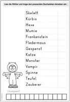Vorschau - Arbeitsblätter - Lesespaziergang Halloween | Leseverstehen & Lesen | Herbst | Deutsch Klasse 1-4 | differenziert - Seite 2
