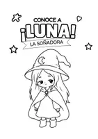 Vista previa - Manualidades / Dibujos para colorear - Pack de 50 hojas para Colorear: Brujitas adorables - página 1